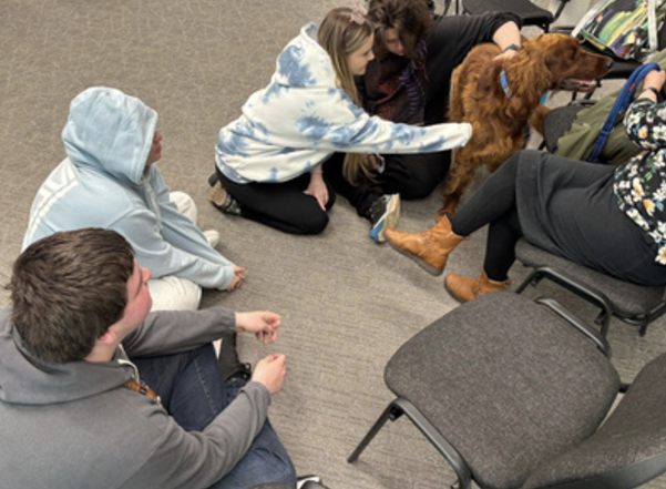 Therapets came in for MHM to give our hard working students a chance to unwind and pet some furry friends!